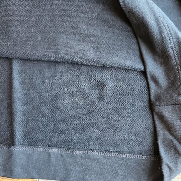 NWT Travis Mathew Cloud Terry V-Neck Top Pullover Balloon Sleeve Tencel Black - Picture 10 of 13